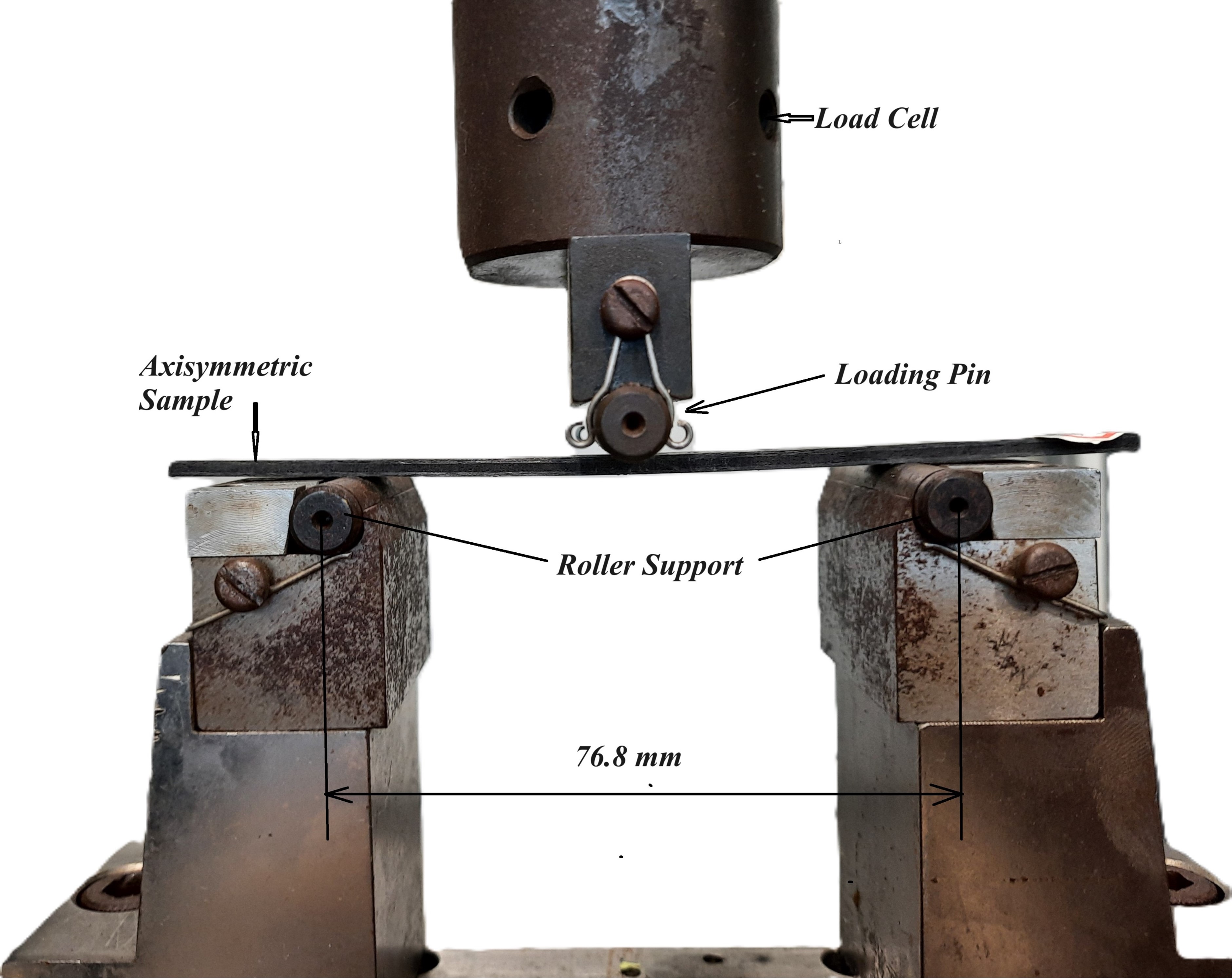 Three-Point Bending Test Setup