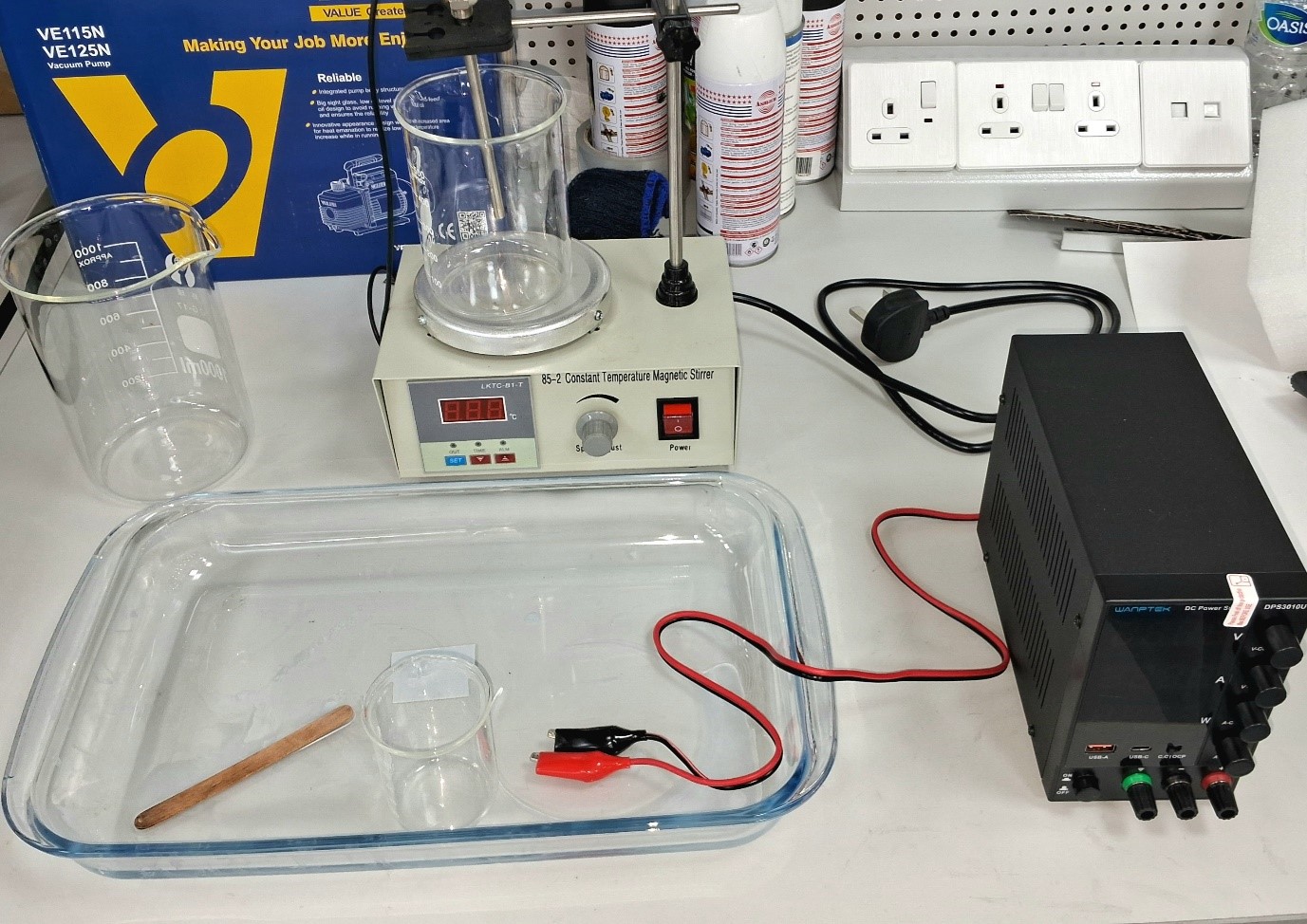 Electrochemical Surface Etching Setup